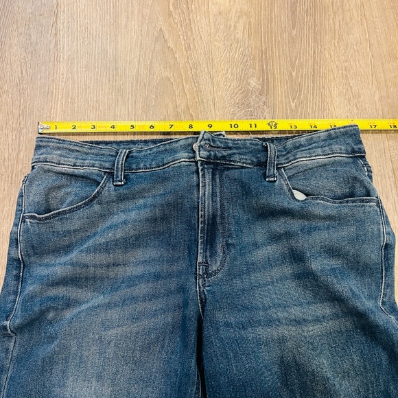 Old Navy Jeans Womens 12 Tall long Blue Mid-Rise Wow Boot-Cut Stretch Denim - Picture 11 of 12